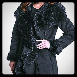 Faux fur coat